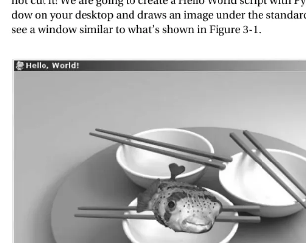 Figure 3-1. Hello World in Pygame