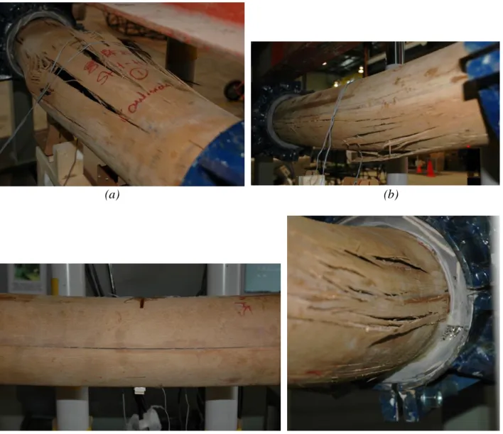 Figure 8: Bending tests failure modes (a) buckling of the compression zone (shown for S_G3), (b) 594 