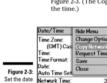 Figure 2-3:Set the date
