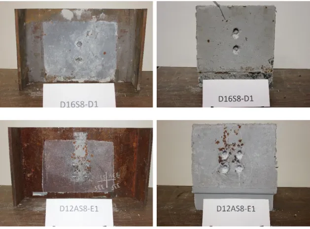 Fig. 14. Summary of Failed Samples for All Stud Arrangements 