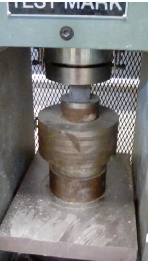 Figure 58: 2” x 2” Cube Compressive Strength Test 