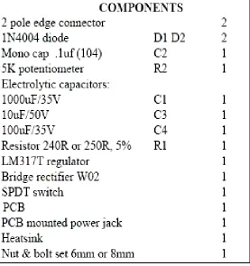 Figure 2.1: Universal Power Supply Schematic Diagram 