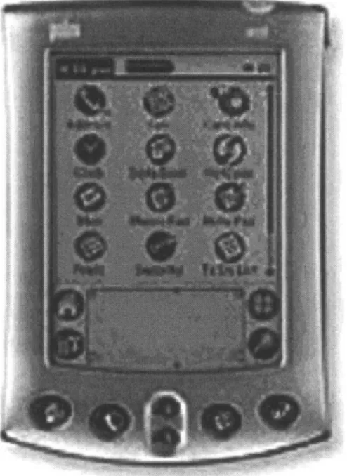 Figure 5.1: Palm m500.With all the different units out there, 3Com has begun referring to the Palm Computing Platform rather thanthe individual units