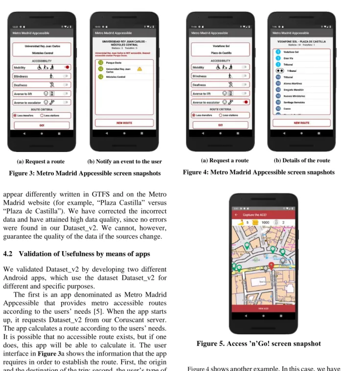 Figure 5. Access ’n’Go! screen snapshot 