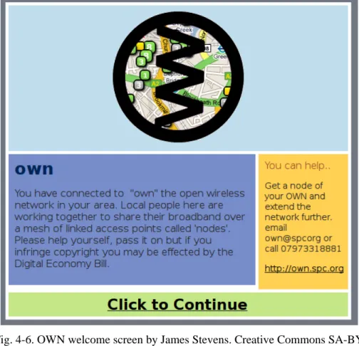 Fig. 4-6. OWN welcome screen by James Stevens. Creative Commons SA-BY 3.0