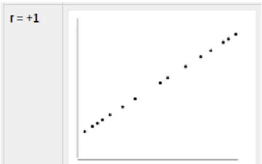 Fig. 3: Data lie on a perfect straight line with  a negative slope 