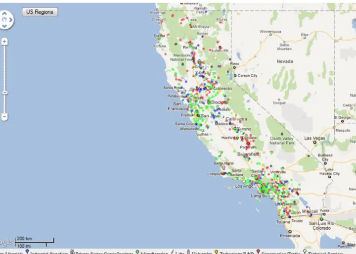 Figure 1 Screenshot of California Portal (Zeemaps [https://www.zeemaps.com/]) 