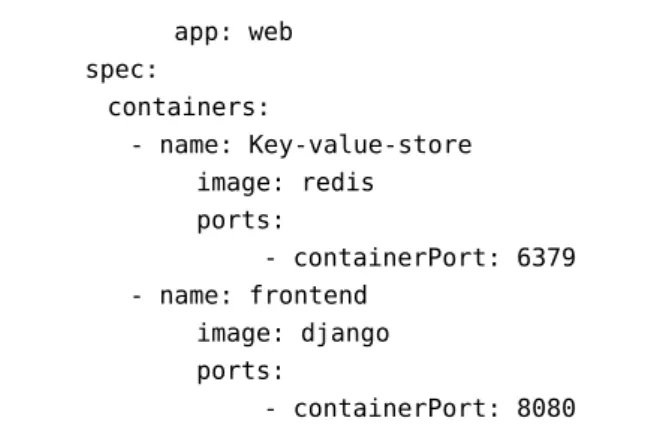 Figure 2.5: Graphical Representation of Multi-Container Pod