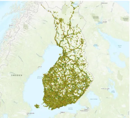 Figure 18: Traffic accidents in Finland from 2017 (Tilastokeskus. 2019) 
