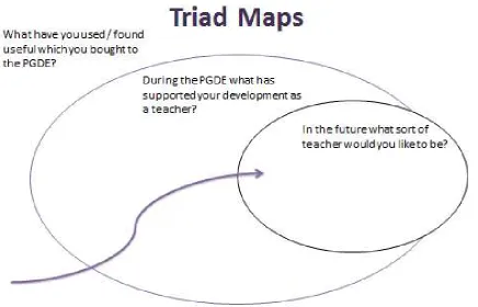 Figure 2. Triad Map: students completed in groups of three. 
