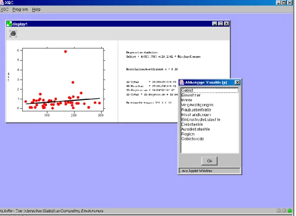 Figure 3: Example for linear regression in MM*Stat