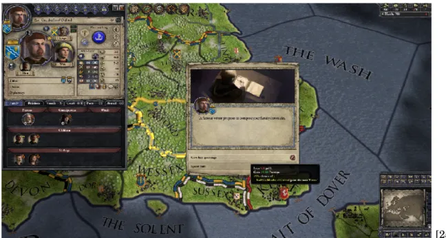 Figure 2.3: One of the many events that can appear in Crusader Kings 2.