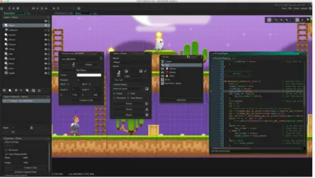 Figure 4.3: Example of Game Maker development interface