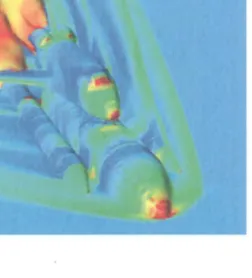 Figure 1. Pressure Coefficient on the Space Shuttle Launch Vehicle and in the Near-Body Flowfield [4]