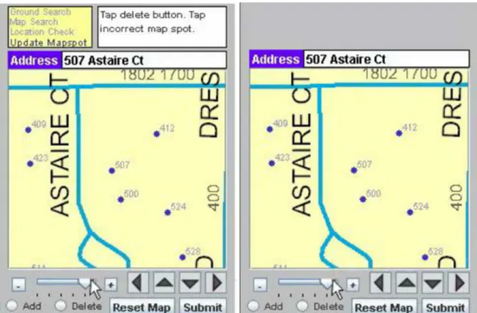 Figure 3.4 Guided interface (left) and unguided interface (right) (figure taken from Rusch, Nusser, Miller,  Batinov, &amp; Whiney (2012)