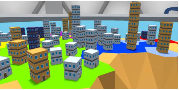 Figure 4.8: Class types are represented as multi-storey buildings.