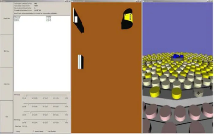 Figure 11 Menu, BEs, and MCS Views tiled on a standard PC.