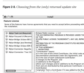 Figure 2-8. Choosing from the (only) returned update site