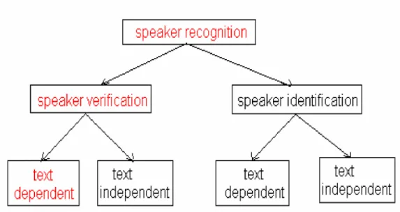 Figure 2.2. The Scope of Speaker Recognition