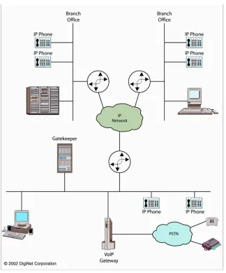 FIGURE 1B. Router-based Converged Network 