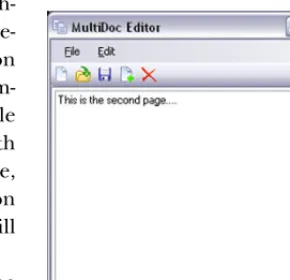 Figure 1 The MultiDoc application as it appears in part 2