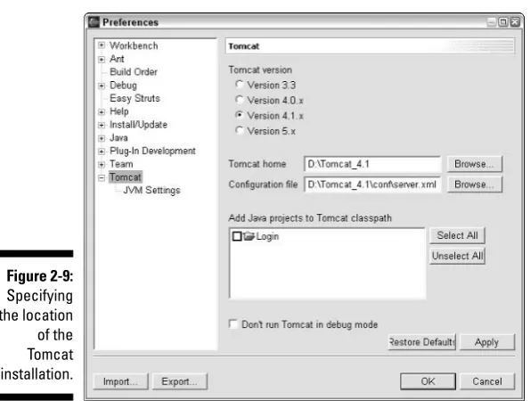 Figure 2-9: Specifying 