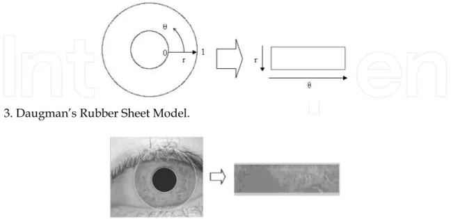 Fig. 3. Daugman’s Rubber Sheet Model. 