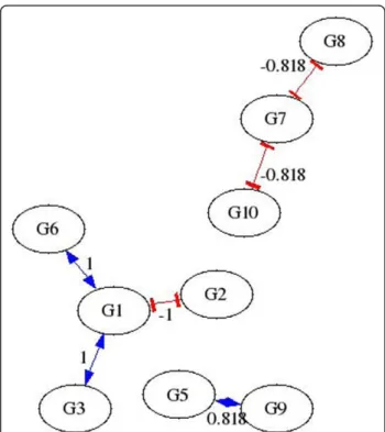 Figure 2 Sample AIRnet Network inferred using 80% threshold.