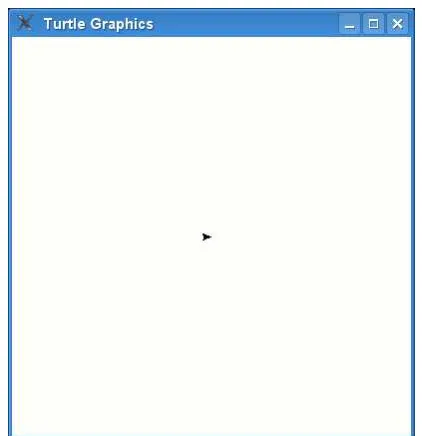 Figure 3.1: An arrow representing the turtle.