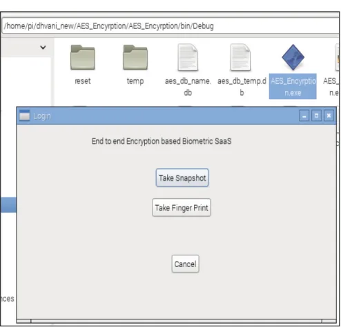Fig 2: End-to-End Encryption Biometric SaaS application: Home page 