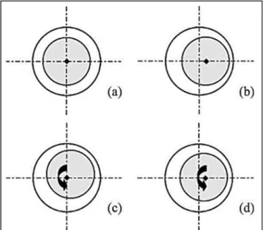 Figure 2-10: Different types of IM eccentricity faults [37]. 