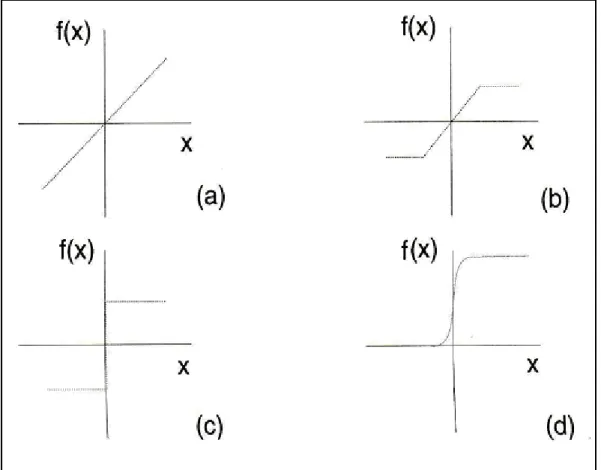 Figura 3.3 Funções de ativação  Fonte: Braga 