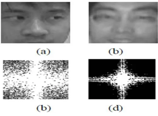 Figure 2.13 Difference between live face and fake face in fre- fre-quency domain [9]