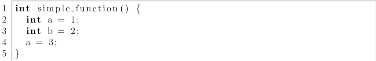 Figure 2.1: A Simple Function Generating 3 Change Events