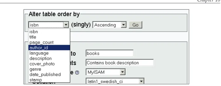 Table OptionsOther attributes that influence the table's behavior may be specified using the 