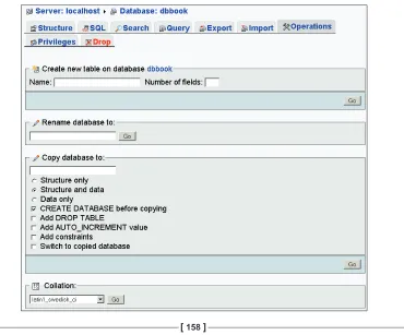 Table and Database Operations