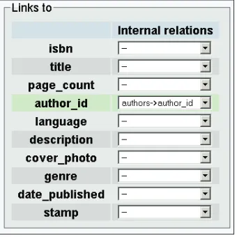 table in this case) and specify the display field. We choose display field and click Save: