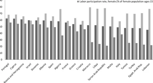Figure 1. Labor force participation rates: International context 