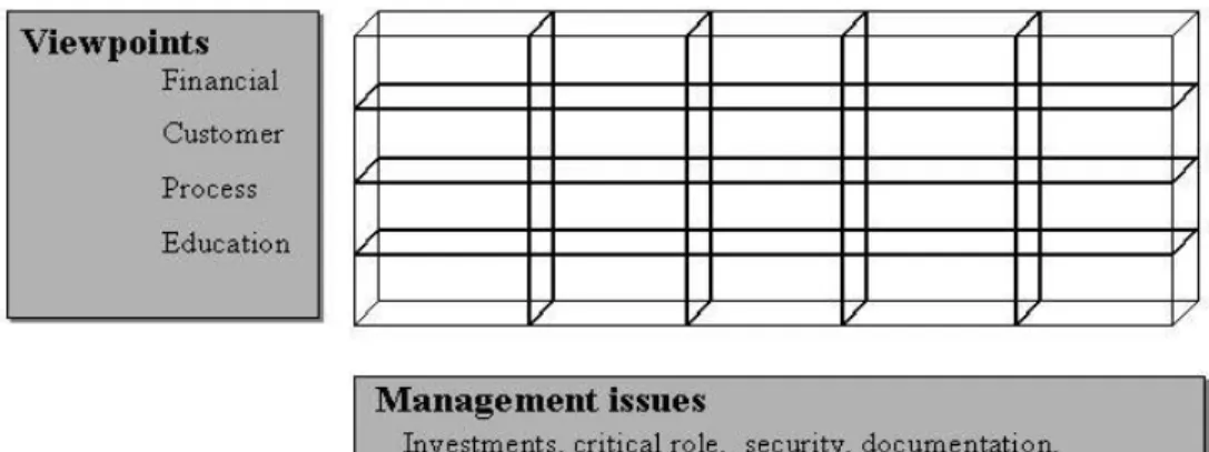 Figure 3. Viewpoints and management issues combined