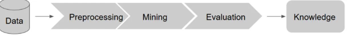 Figure 2.1: Overview of a basic Data Mining process