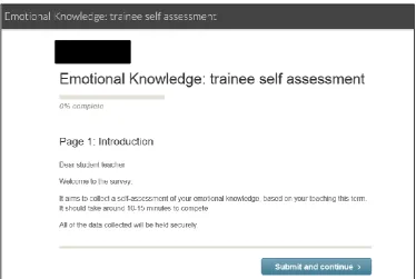 Figure 2: Emotional Knowledge Self-report Survey 