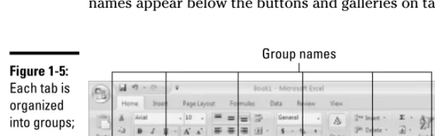 Figure 1-5:Each tab is