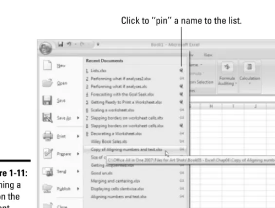Figure 1-11:Opening a
