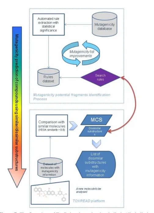 Figure 7. The flow chart of ToxDelta: the molecular similarity/dissimilarity structure analysis  software for the mutagenicity endpoint  