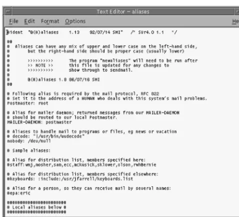 FIGURE 4-3 Entry displaying all the aliases registered on the computer