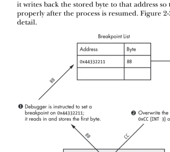 Figure 2-3: The process of setting a soft breakpoint