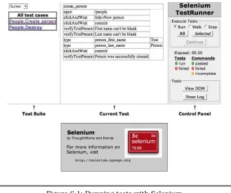 Figure 6.1: Running tests with Selenium