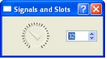 Figure 4.6 The Signals and Slots program