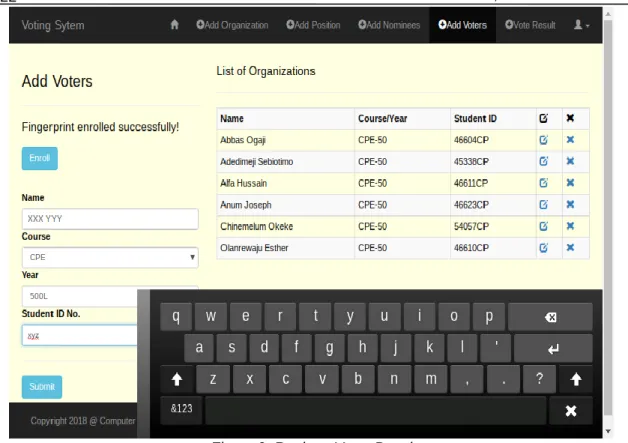 Figure 10. Voting Page 