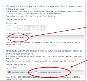 Figure 2-  Example of an Advanced Search Screen  